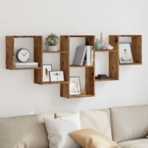 Pood24 Seinariiul Vana puit 159x18x66 cm Engineered Wood