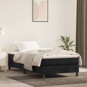 Pood24 vedrumadrats lastevoodile, must, 80x160 cm, samet