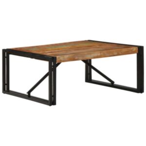 Pood24 kohvilaud, mitmevärviline, 80x80x35 cm, taastatud puit