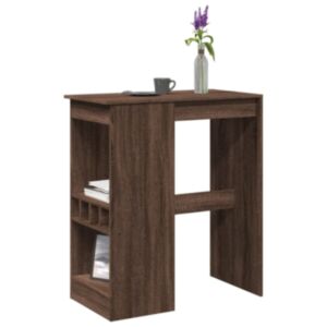 Pood24 baarilaud riiulitega, pruun tamm, 90x47,5x103,5 cm, tehispuit