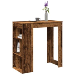 Pood24 baarilaud riiulitega, vana puit, 102x50x103,5 cm tehispuit