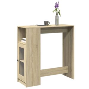 Pood24 baarilaud riiulitega, Sonoma tamm, 101x40x103,5 cm tehispuit