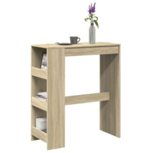 Pood24 baarilaud riiulitega, Sonoma tamm, 90x40x103,5 cm, tehispuit