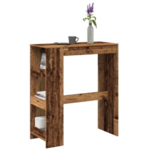 Pood24 baarilaud riiulitega, vana puit, 90x40x103,5 cm, tehispuit