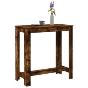 Pood24 baarilaud, suitsutatud tamm, 102 x 50 x 103,5 cm tehispuit