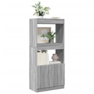 Pood24 kõrge kapp, hall Sonoma tamm, 63x33x140 cm, tehispuit