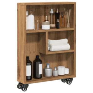 Pood24 kitsas hoiukäru, käsitöötamm, 48 x 13 x 68 cm, tehispuit