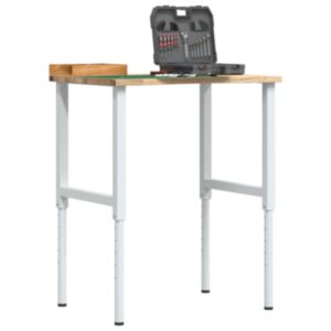 Pood24 töölaud, 80x60x(71,5-98) cm, tammepuit