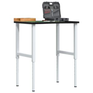 Pood24 töölaud, tumepruun, 80x60x(71,5-98) cm, tammepuit