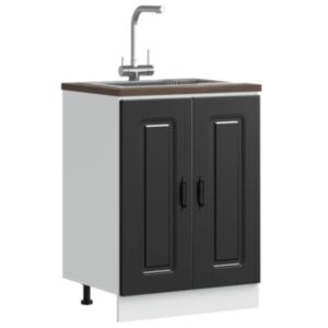 Pood24 valamu aluskapp, Kalmar, must, 60x46x81,5 cm, tehispuit