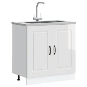 Pood24 valamu aluskapp, Kalmar, valge, 80x46x81,5 cm, tehispuit