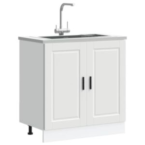 Pood24 valamu aluskapp, Porto, valge, 80x46x81,5 cm, tehispuit
