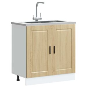 Pood24 valamu aluskapp, Porto, Sonoma tamm, 80x46x81,5 cm, tehispuit