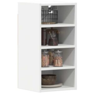 Pood24 Rippkapp Valge 30x29,5x60 cm Engineered Wood
