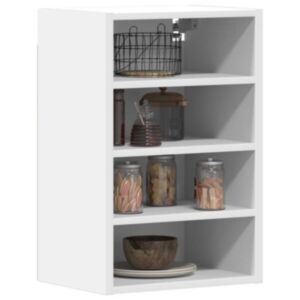 Pood24 Rippkapp Valge 40x29,5x60 cm Engineered Wood