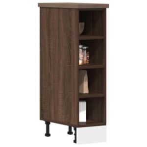 Pood24 alumine kapp pruun tamm 20x44,5x81,5 cm ehituspuit