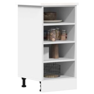 Pood24 alumine kapp valge 40x44,5x81,5 cm ehituspuit