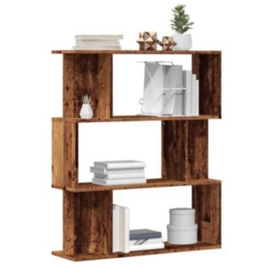 Pood24 raamatukapp Vana puit 80x24x96 cm Engineered Wood