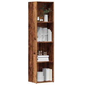 Pood24 raamatukapp Vana puit 36x30x143 cm Engineered Wood