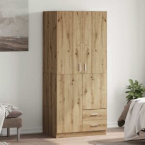 Pood24 riidekapp Artisan Oak 80x52x180 cm Engineered Wood