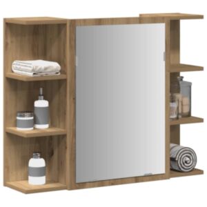 Pood24 vannitoa peegelkapp Artisan tamm 80x20,5x64 cm ehituspuit