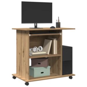 Pood24 Arvutilaud Artisan Oak 80x50x75 cm Engineered Wood