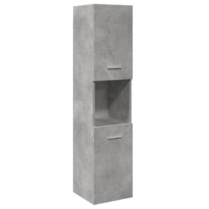 Pood24 vannitoa seinakapp betoonhall 30 x 30 x 130 cm tehispuit