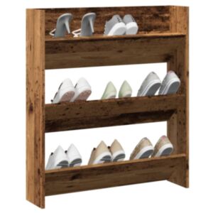 Pood24 Seinajalatsakapp Vana puit 80x18x90 cm Engineered Wood