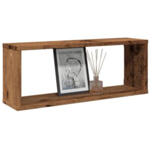 Pood24 Seinakuubikuriiulid 6 tk Vana puit 60x15x23 cm Tehnopuit