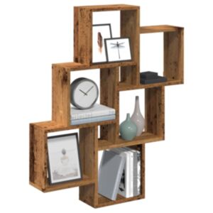 Pood24 Seinakuubiku riiul Vana puit 78x15x93 cm Engineered Wood