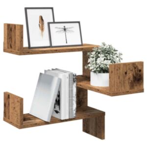 Pood24 seinanurgariiulid 2 tk Vana puit 40x40x49,5 cm Tehnopuit
