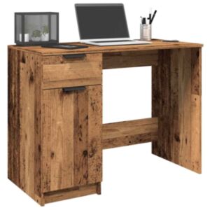 Pood24 kirjutuslaud Vana puit 100x50x75 cm Engineered Wood