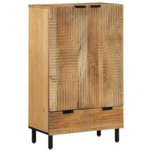 Pood24 Highboard Pruun 60x33x100 cm Täispuidust Mango