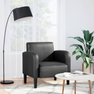 Pood24 Diivantool käetugedega Must 54 cm Kunstnahk