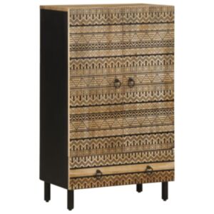 Pood24 Highboard 60x33,5x110 cm täispuidust mango