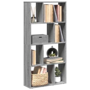 Pood24 raamatualus, hall Sonoma tamm, 60x20x120 cm, tehispuit