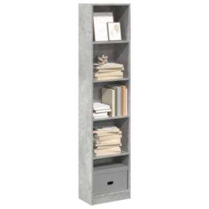 Pood24 raamaturiiul Betoonhall 40x24x176 cm Engineered Wood