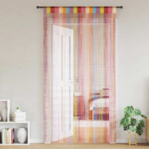 Pood24 nöörkardinad 2 tk, mitmevärviline, 100x250 cm