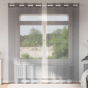 Pood24 rõngastihendiga kardinad 2 tk Tumehall 140x225 cm