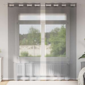 Pood24 rõngastihendiga kardinad 2 tk Tumehall 140x245 cm