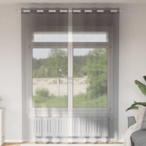 Pood24 rõngastihendiga kardinad 2 tk Tumehall 140x260 cm