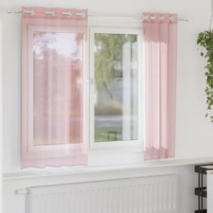 Pood24 rõngastihendiga kardinad 2 tk Roosa 140x175 cm