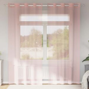 Pood24 rõngastihendiga kardinad 2 tk Roosa 140x225 cm