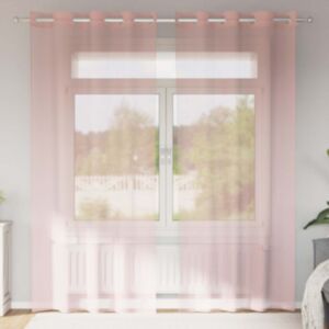 Pood24 rõngastihendiga kardinad 2 tk Roosa 140x245 cm