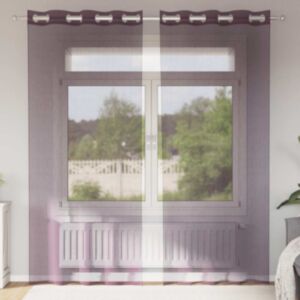 Pood24 rõngastihendiga kardinad 2 tk Lilla 140x225 cm