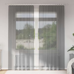 Pood24 aasadega Voile kardinad 2 tk Tumehall 140x225 cm