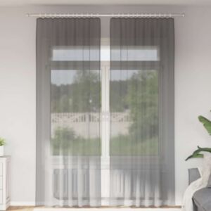 Pood24 aasadega Voile kardinad 2 tk Tumehall 140x260 cm