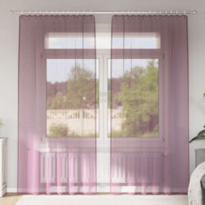Pood24 Aasadega Voile kardinad 2 tk Lilla 140x245 cm
