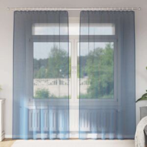 Pood24 Aasadega Voile kardinad 2 tk Royal Blue 140x245 cm