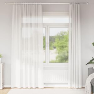 Pood24 Aasadega Voile kardinad 2 tk valge 140x225 cm